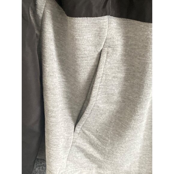 Avia Jacket Women XXL/20 Black Gray Mock Neck Full Zip Lightweight Hooded - Picture 6 of 11